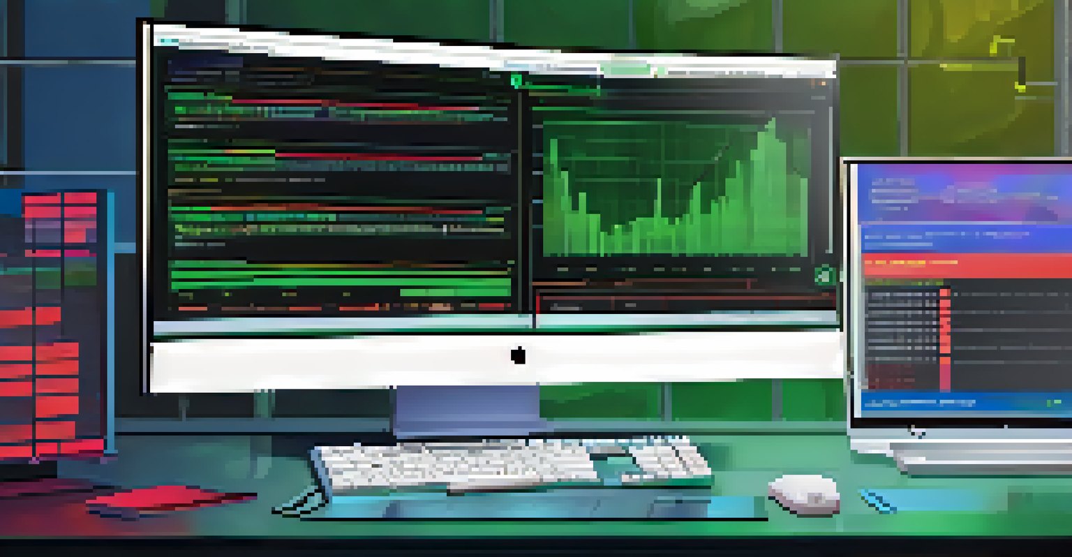 A close-up of a computer screen showing a security assessment dashboard for cloud infrastructure with colorful graphs and alerts.