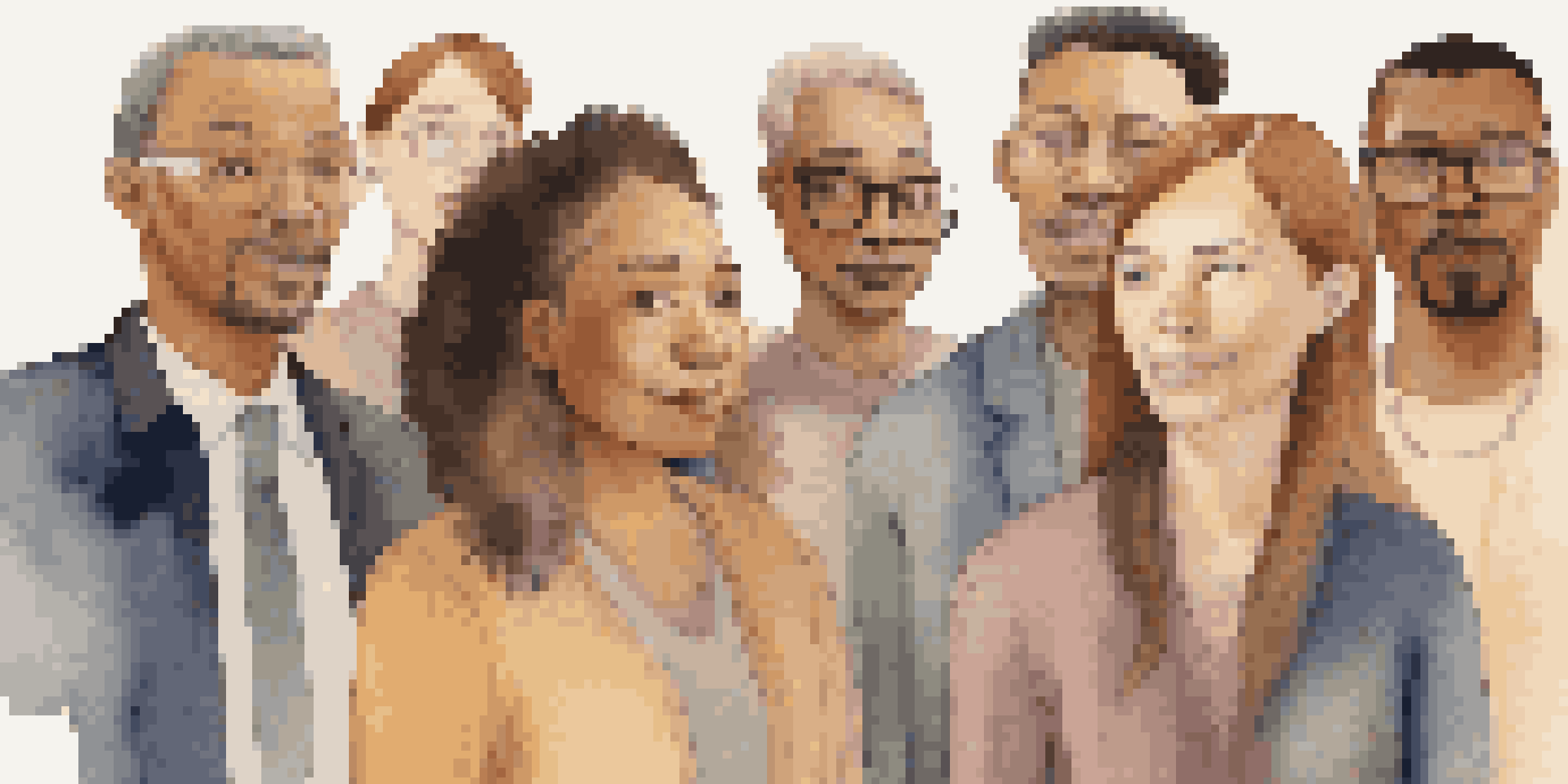 A diverse group of individuals interacting with a voice recognition device, each representing different cultural backgrounds, with expressions of curiosity.
