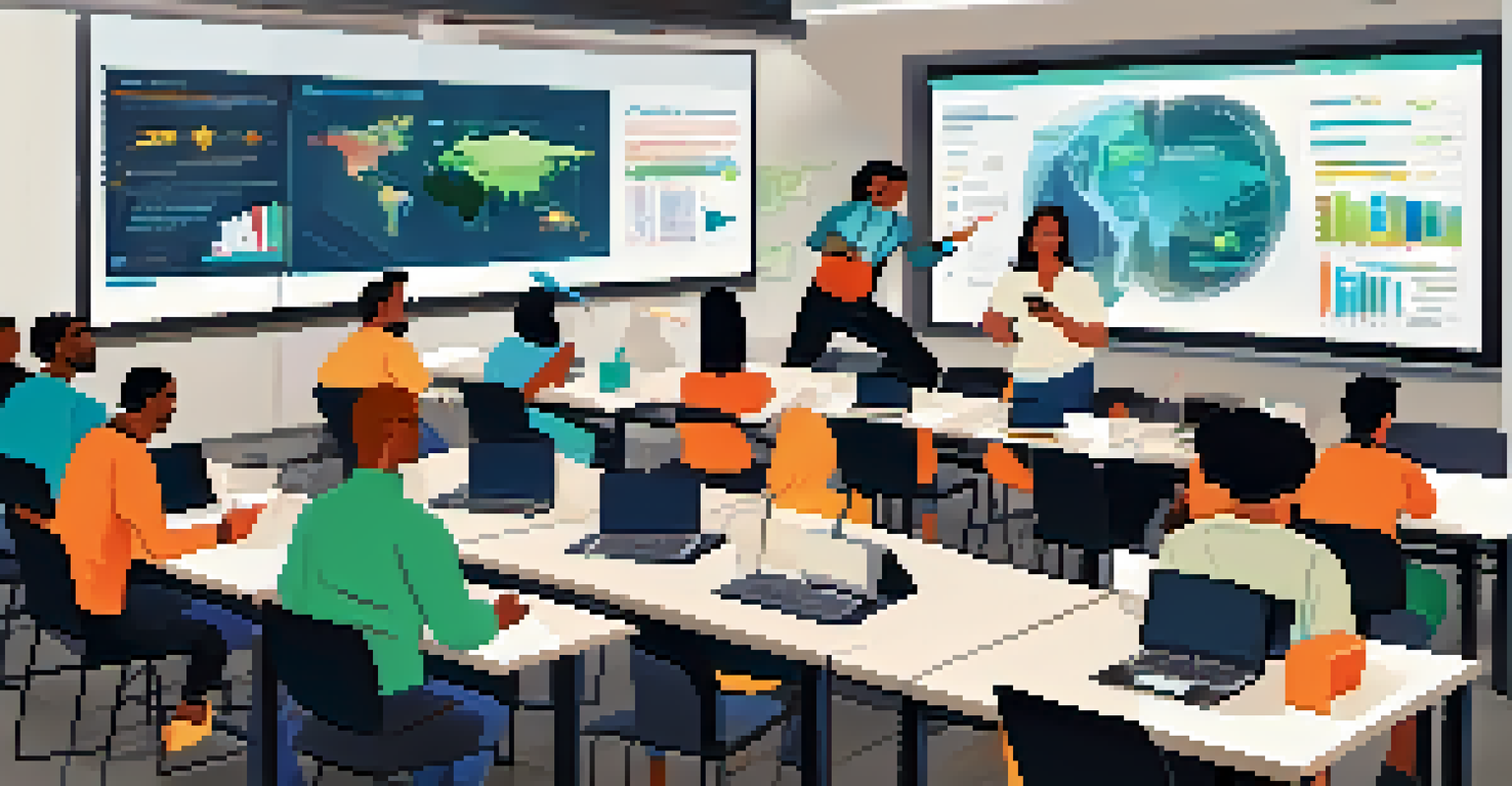 A diverse group of people participating in a cybersecurity workshop, learning about mobile app security best practices.