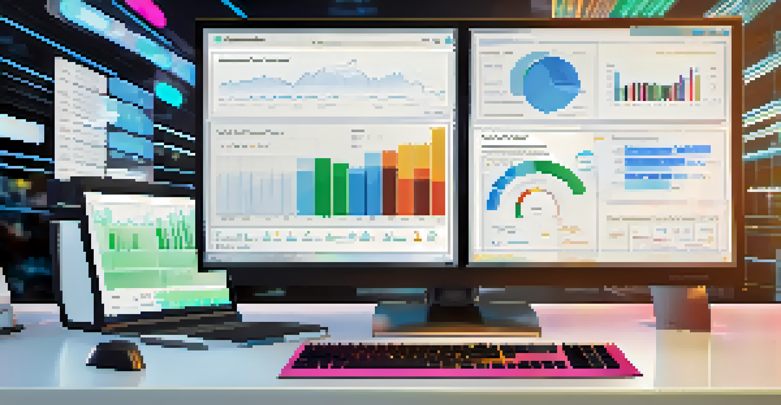 A close-up view of an ITSM dashboard with analytics and performance metrics on a computer screen.
