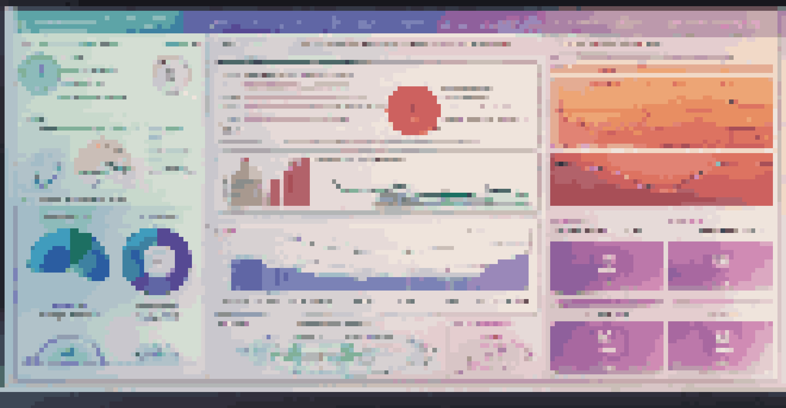 A close-up view of a computer screen showing a CI/CD pipeline dashboard with stages of development and vibrant colors.