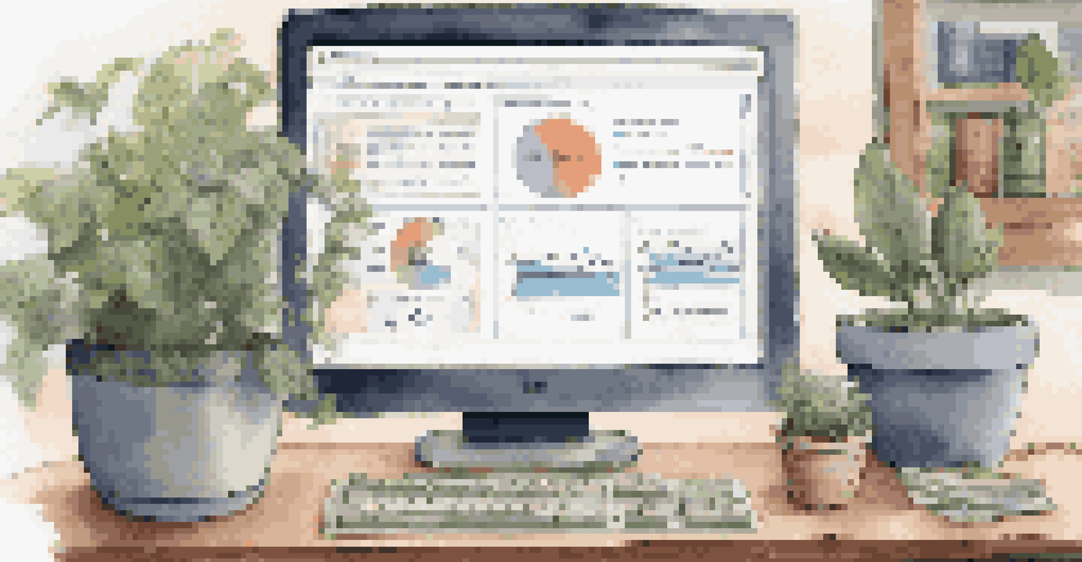 A close-up of a computer screen displaying privacy-enhancing technologies metrics and a notepad in a cozy workspace with plants and books.