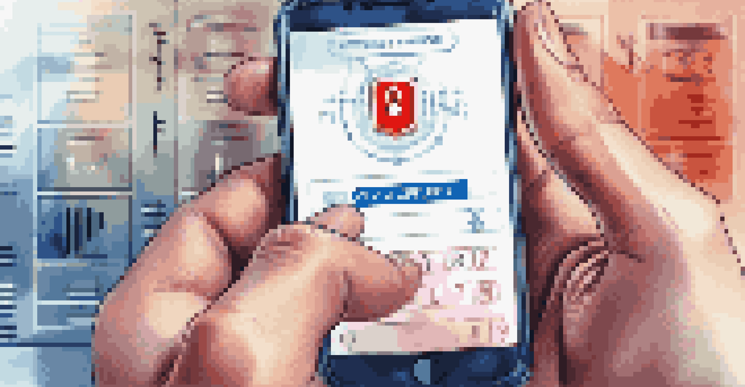 A hand entering a security code on a smartphone with blurred security graphics in the background.
