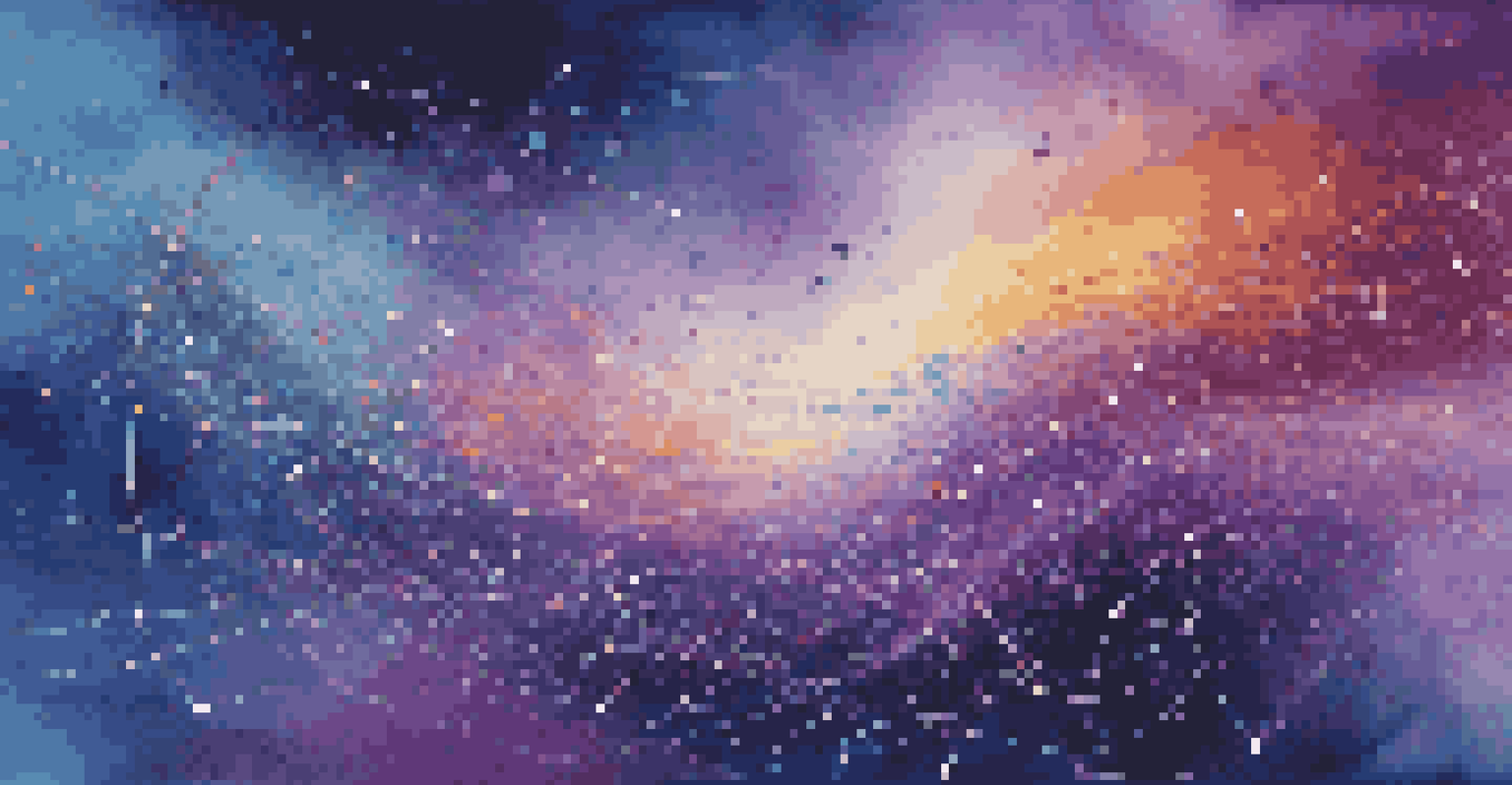 An abstract visualization of data analytics with colorful data streams converging into a central model.
