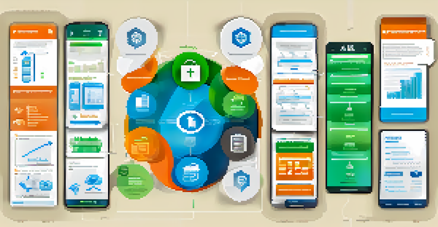 An infographic illustrating the advantages of cross-platform mobile app development, featuring icons for cost savings, speed, and audience reach.