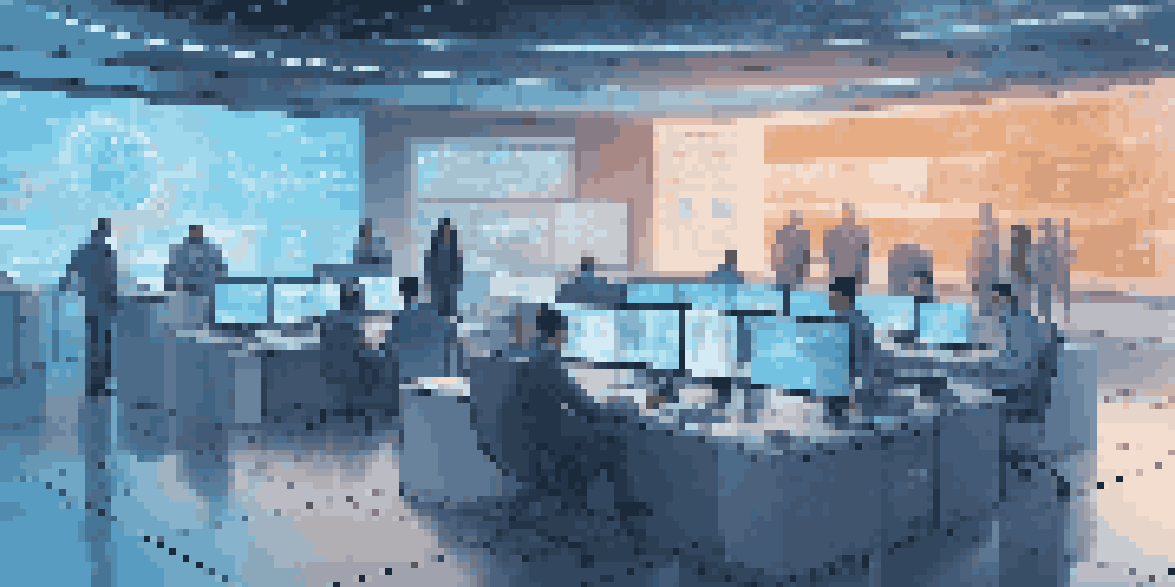 A modern bank office with advanced technology for cybersecurity, showcasing a team of professionals working together with digital screens displaying analytics.