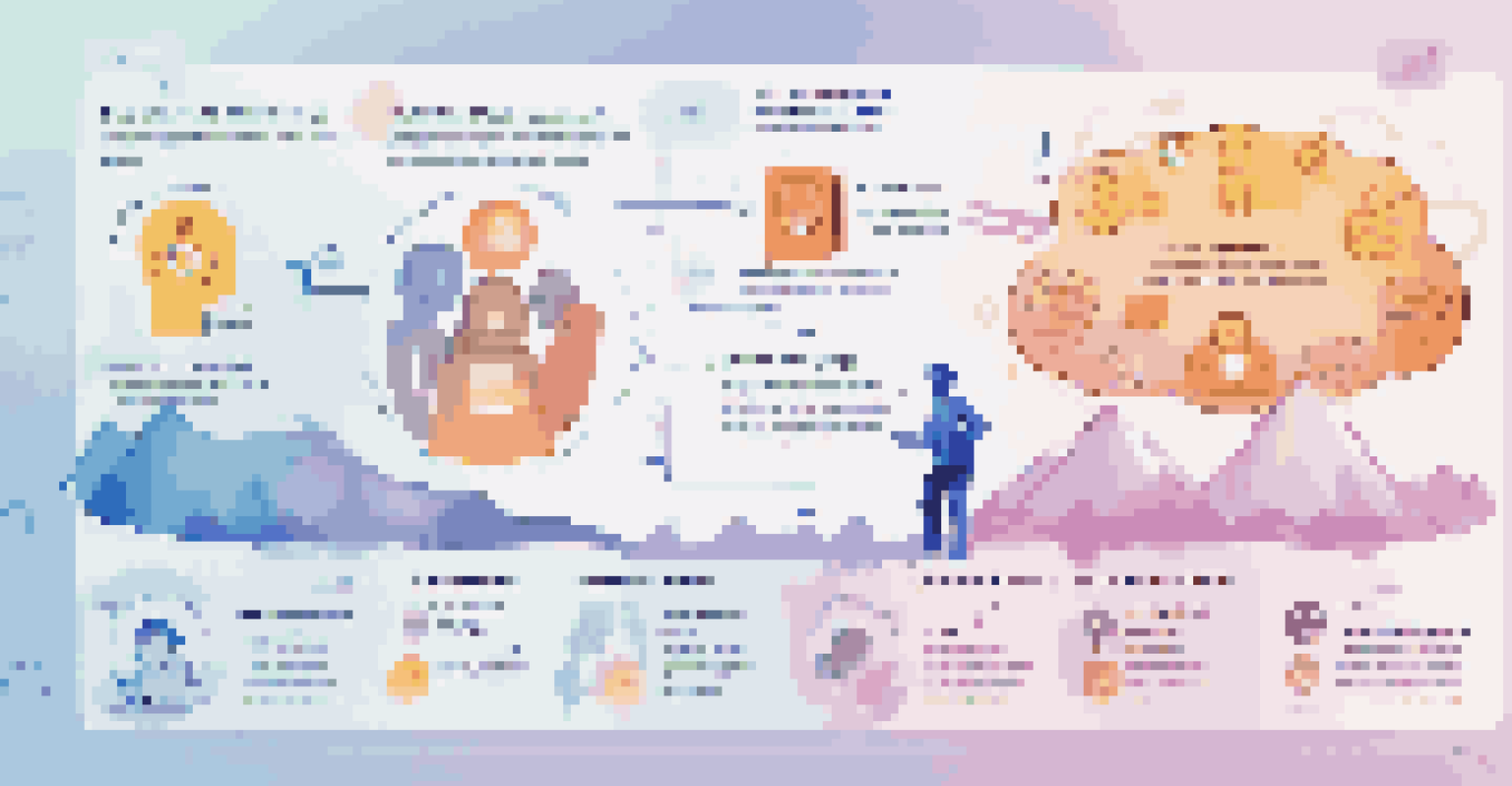 An infographic showcasing the advantages of AI in customer support with colorful icons and labeled sections.