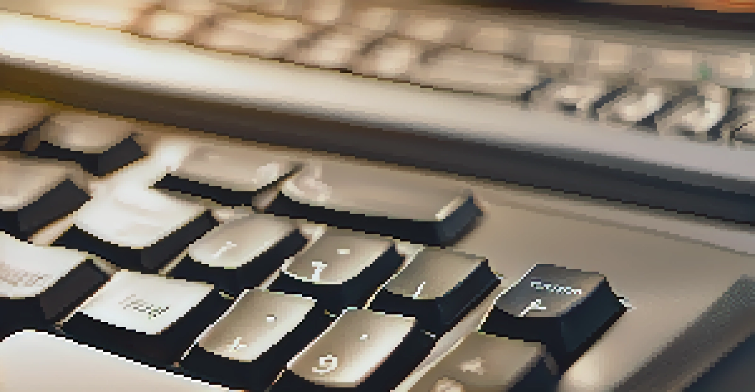 A close-up view of a keyboard featuring a key labeled 'Encryption', set on a sleek office desk.