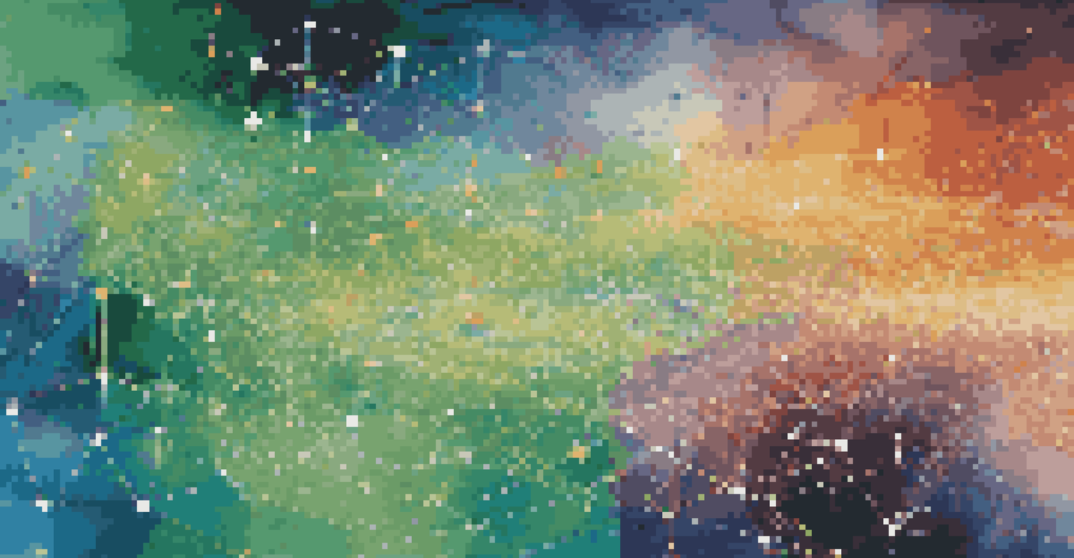 An abstract representation of data flowing through a network, with colorful nodes and glowing lines symbolizing connectivity.