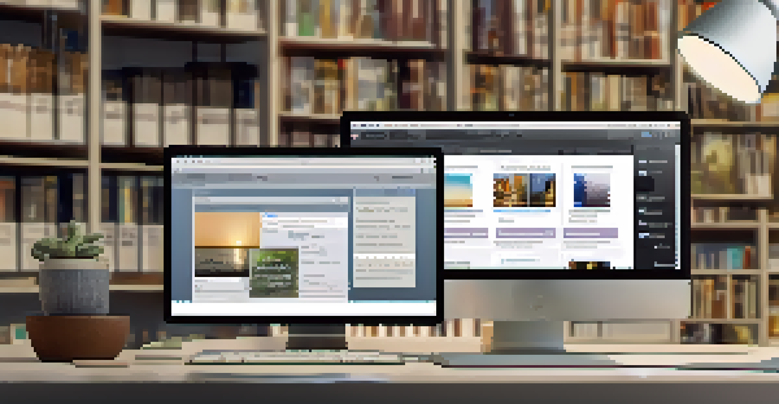 A close-up of a digital asset library interface showing metadata management fields on a screen with soft lighting.