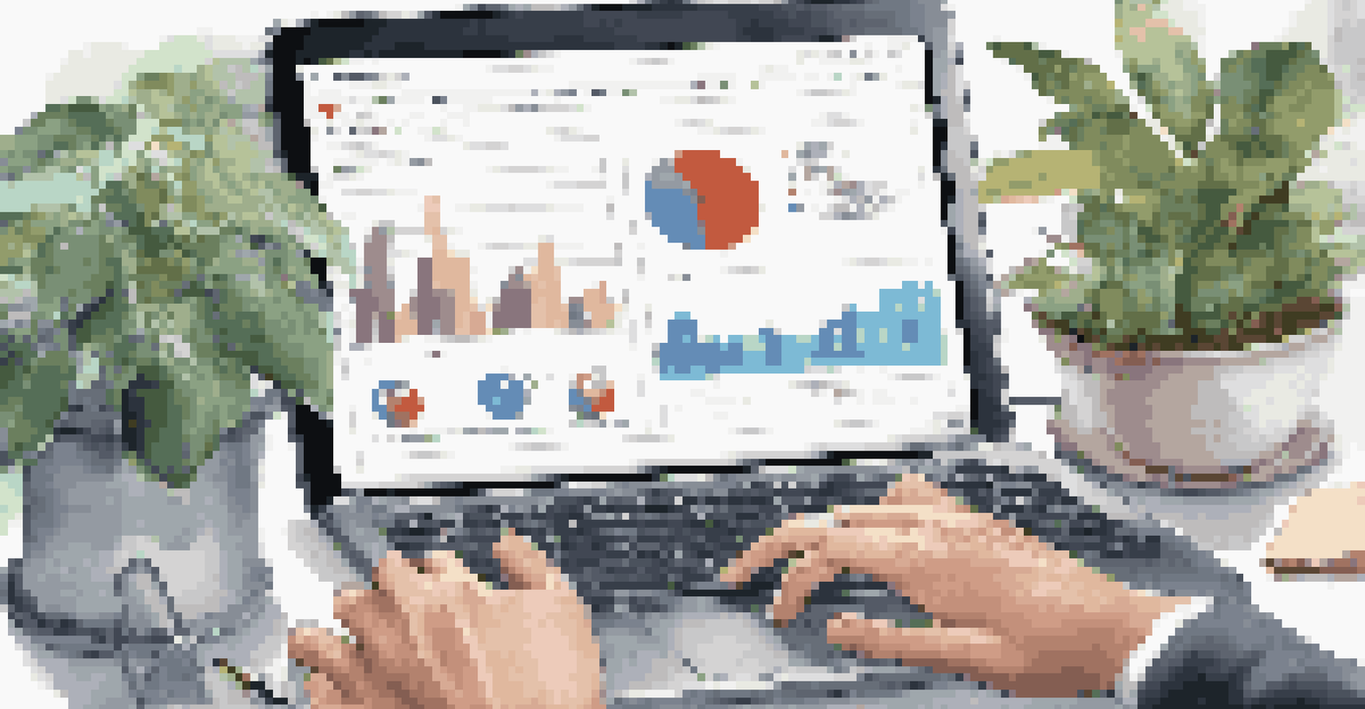 A close-up of a compliance management dashboard on a computer screen with graphs and checklists, showcasing an organized workspace.