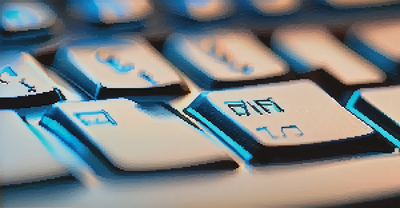 A close-up of a illuminated computer keyboard with a hand typing a complex password, and a reflection of a digital lock on the screen.