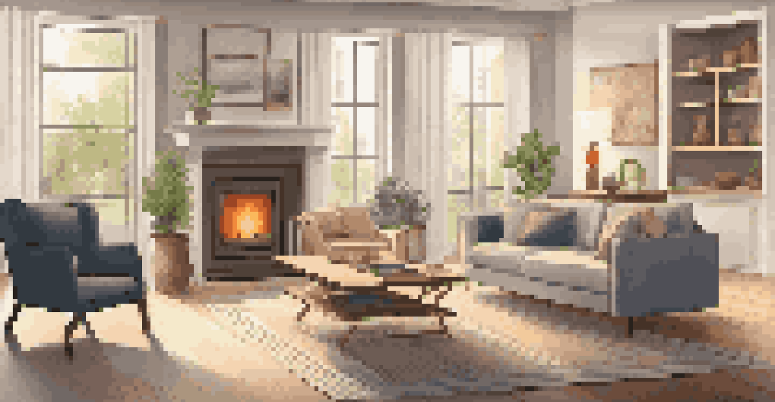 A customer using a tablet to visualize a sofa in their living room through augmented reality.