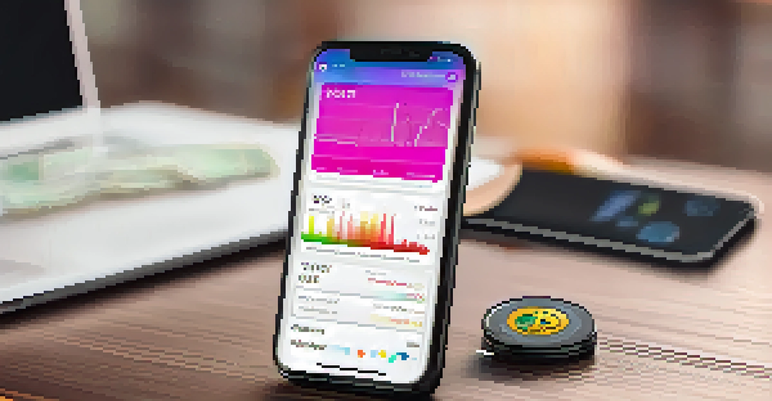 A close-up of a smartphone showcasing a cryptocurrency wallet app on its screen.