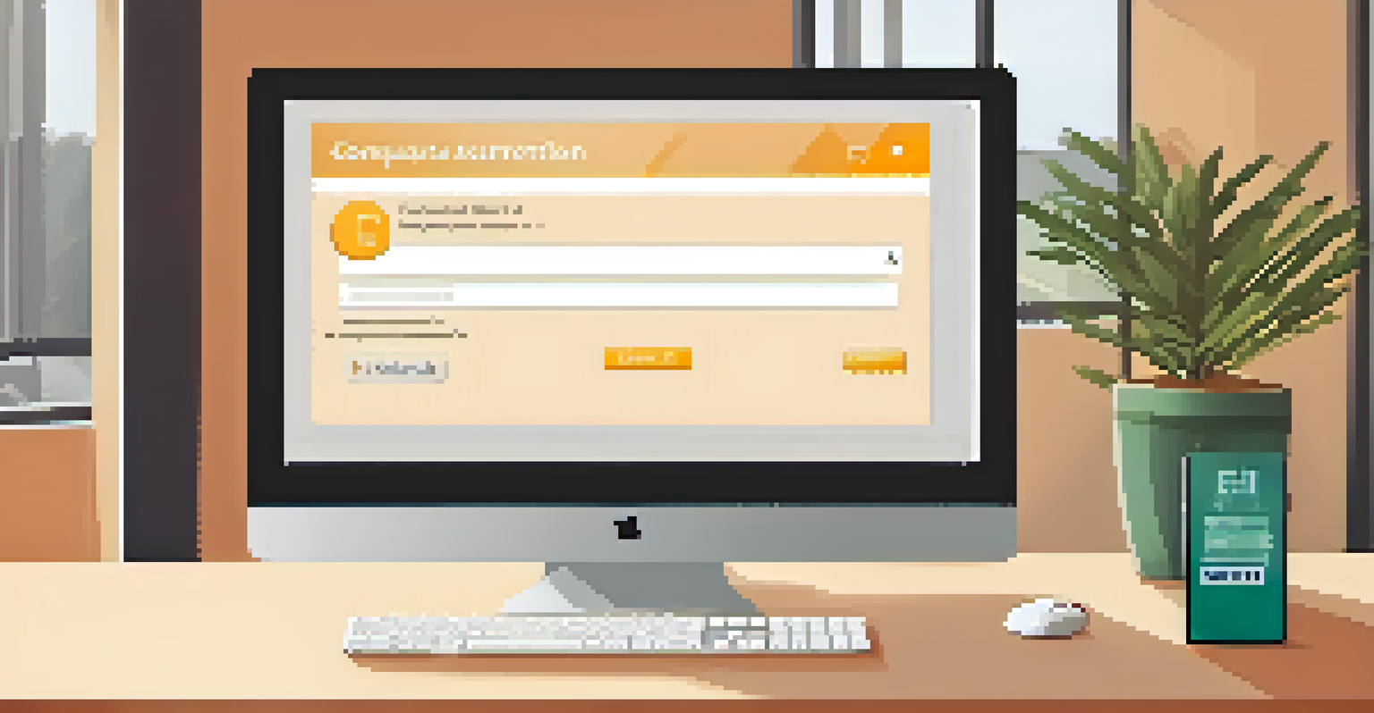 A computer screen showing a multi-factor authentication setup with a mobile device in an office setting.