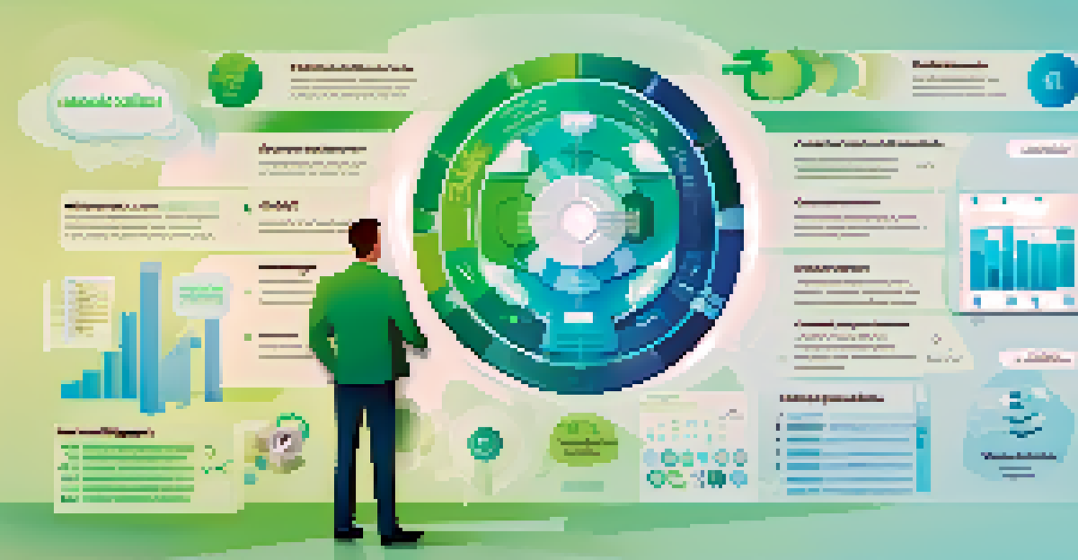 An infographic showcasing essential skills for data science, featuring icons and a blue-green gradient background.