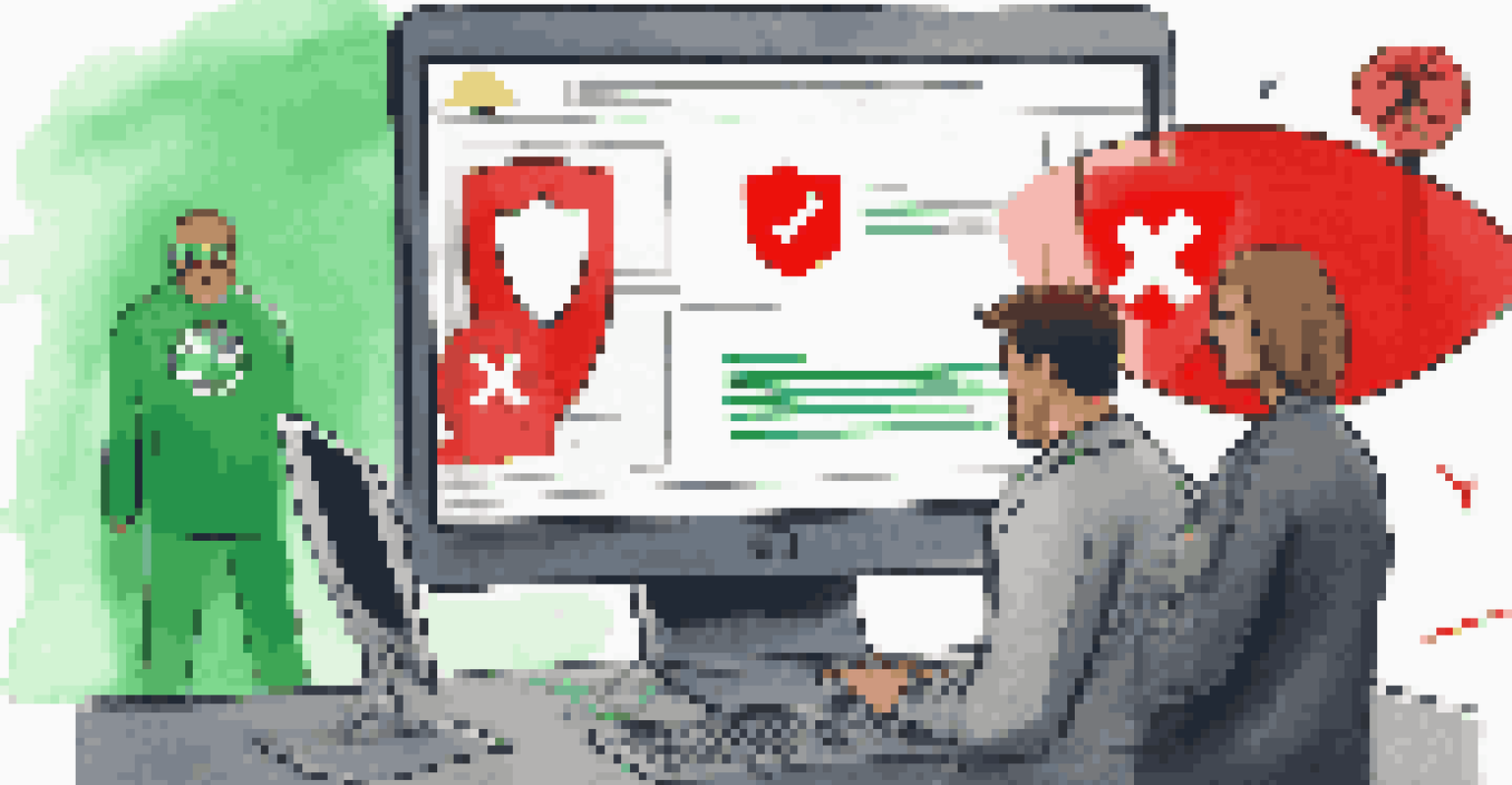 A split image showing a secure internet user with a VPN on one side and an insecure user on the other side.
