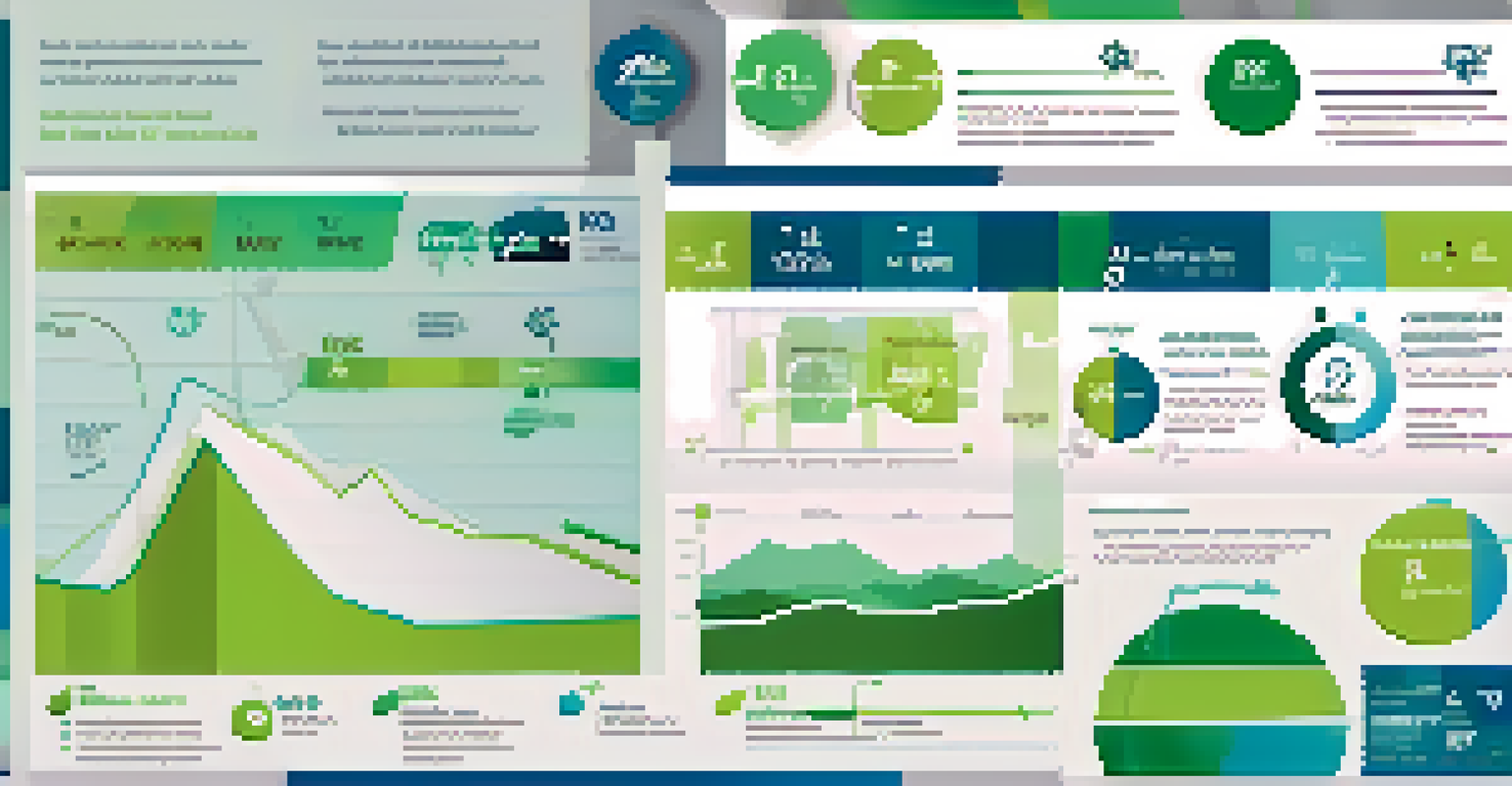 An infographic displaying key performance indicators for telematics success, including graphs and icons for various metrics.
