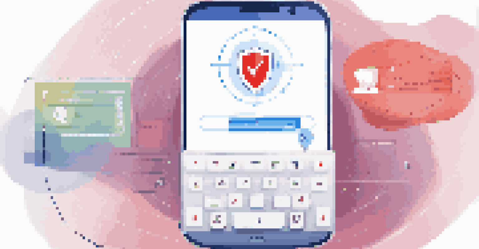 An infographic showing multi-factor authentication with a smartphone and a voice assistant device, highlighting digital security.