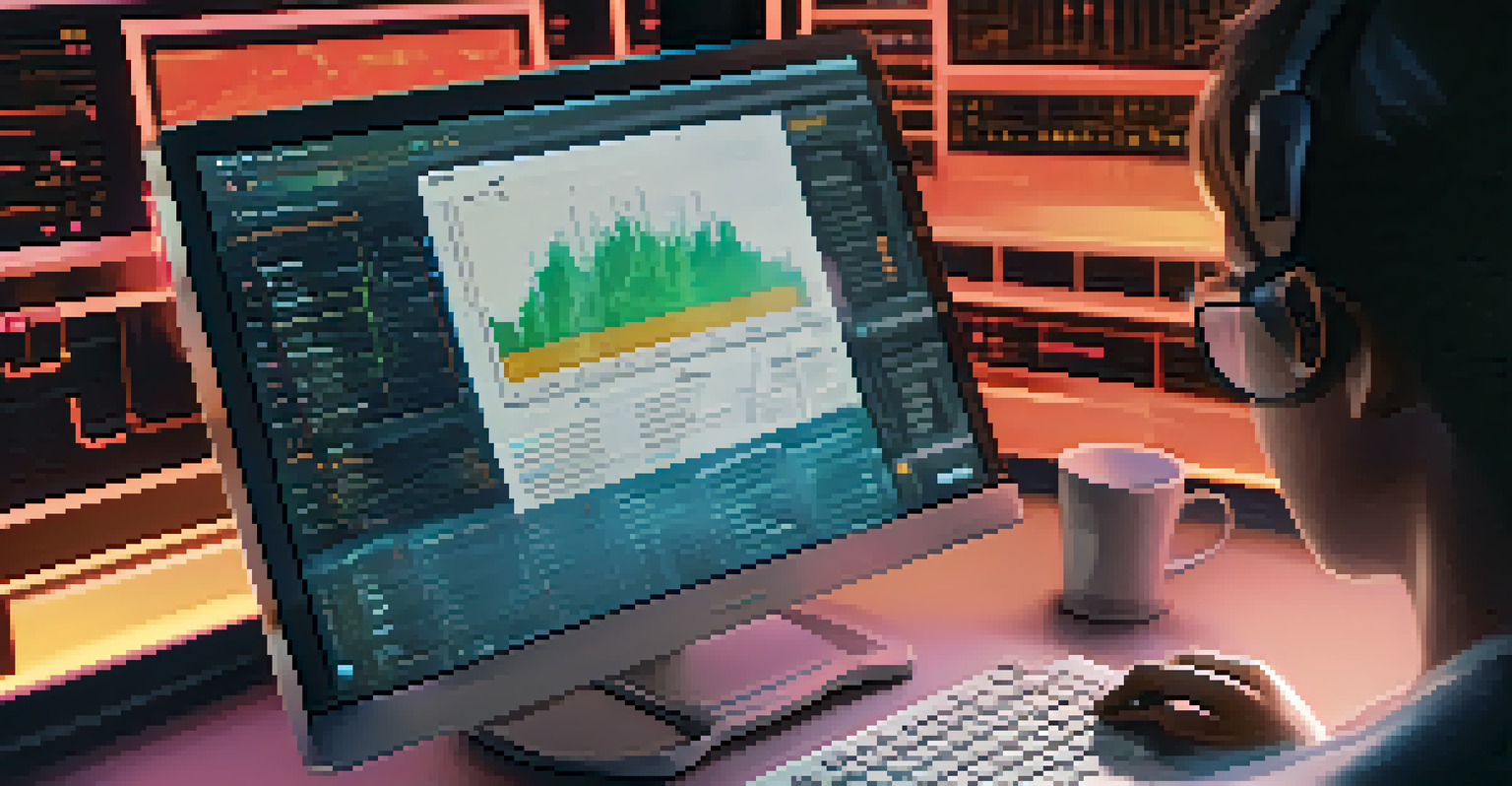 A close-up of a computer screen showcasing data analytics and privacy controls with a hand adjusting settings.