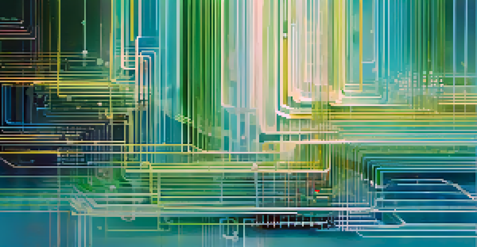 An abstract image symbolizing data flow and personalization in user experience with colorful lines and shapes.