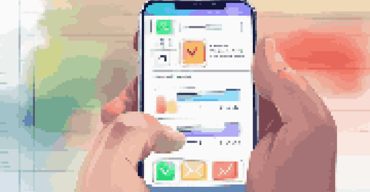 A close-up of a smartphone showing a filled user feedback form with colorful ratings and comments, with a blurred background.