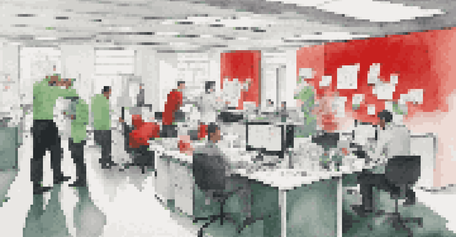A split image of a chaotic office on the left and an organized workspace on the right, depicting the importance of data quality management.