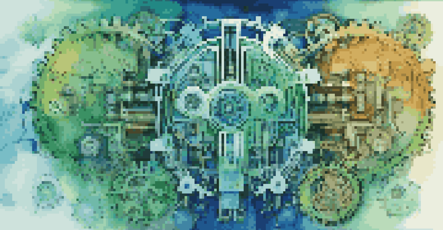 An abstract image of interconnected gears and circuits forming a brain shape, symbolizing AI-driven predictive maintenance.