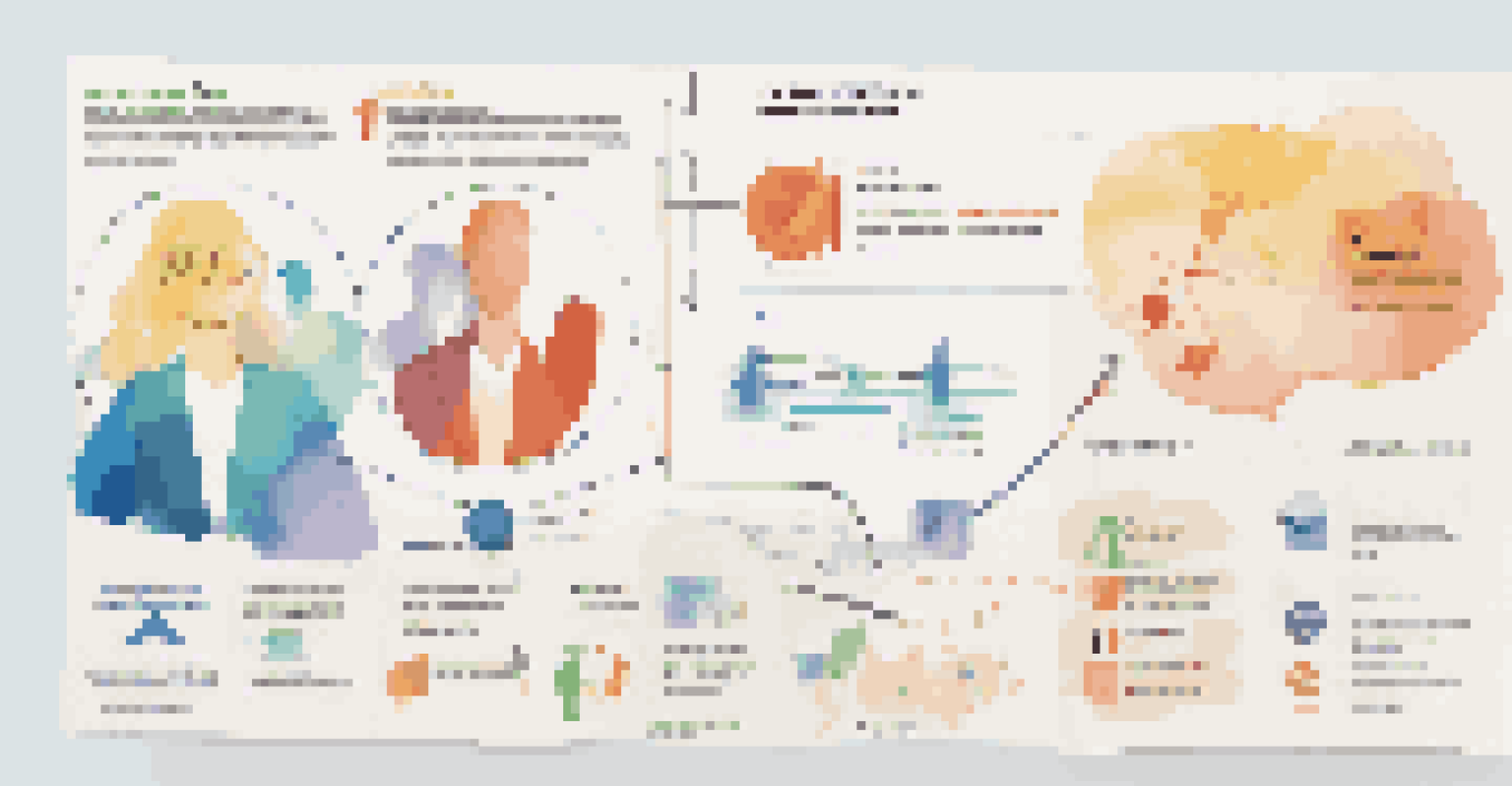 An infographic displaying different user feedback mechanisms with colorful icons and graphics.