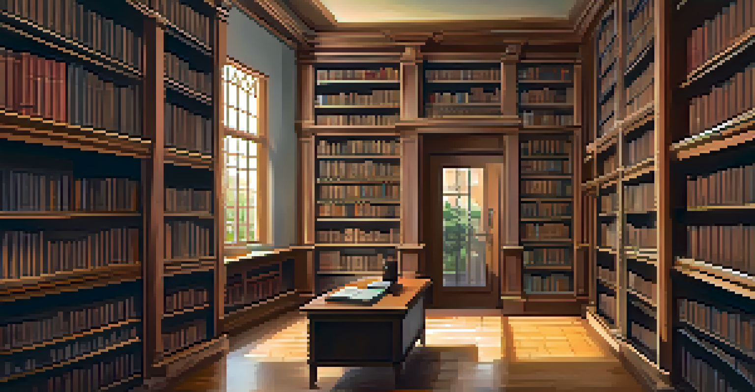 A library with a librarian organizing frequently borrowed books at the front, symbolizing efficient caching.