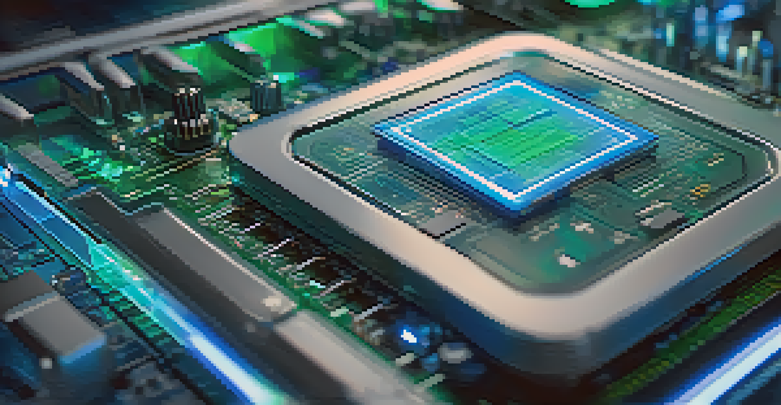 A close-up of a quantum key distribution device with glowing optical fibers, emphasizing technology and security.