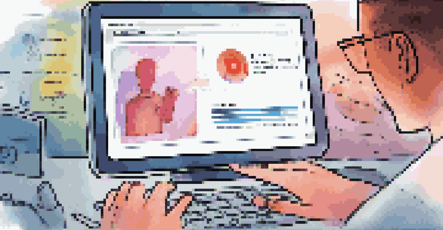 A close-up of a computer screen showing an interactive cybersecurity training session with hands typing.