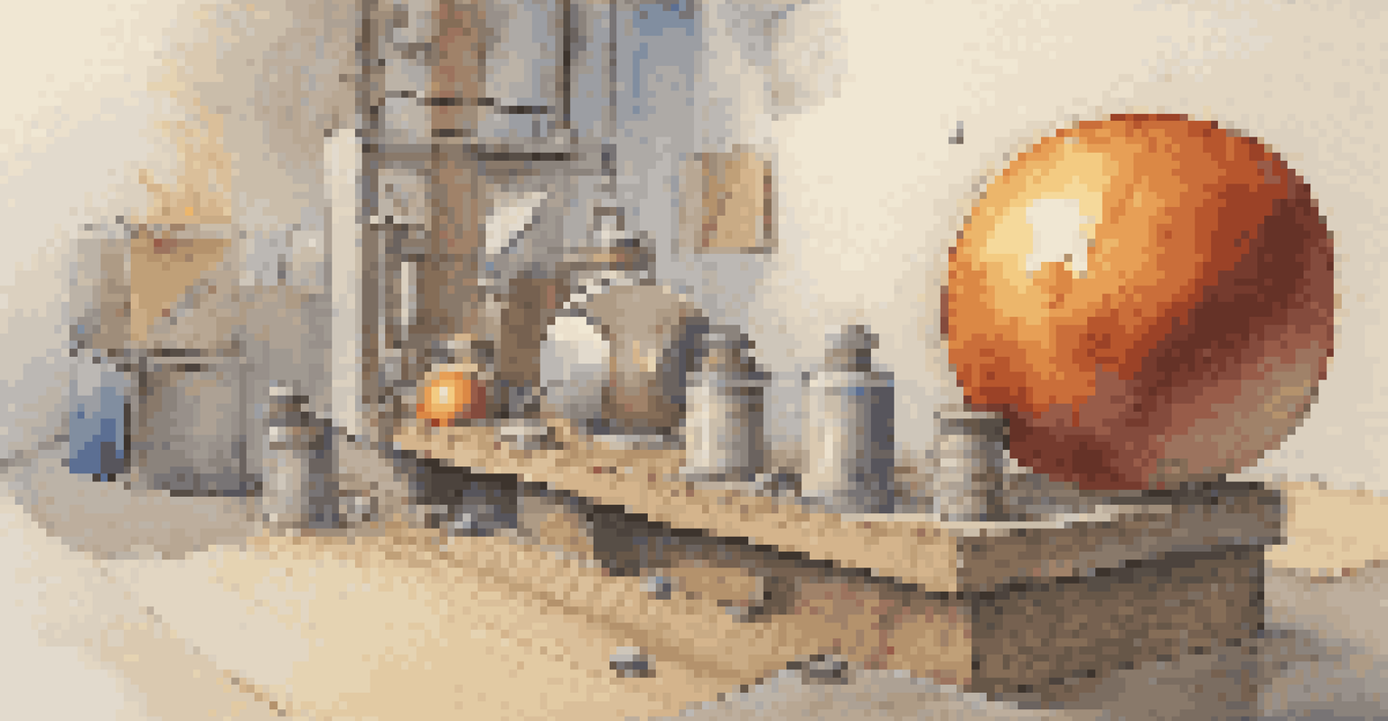 A close-up of a physics engine demonstration, showing a bouncing ball and interacting objects against a simple gradient background.