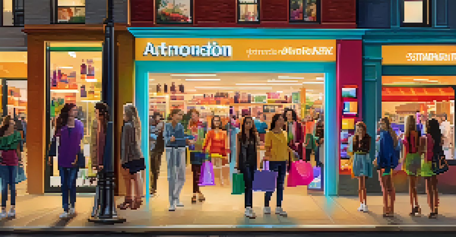 A customer using a facial recognition kiosk at a retail store, highlighting personalized shopping experiences.