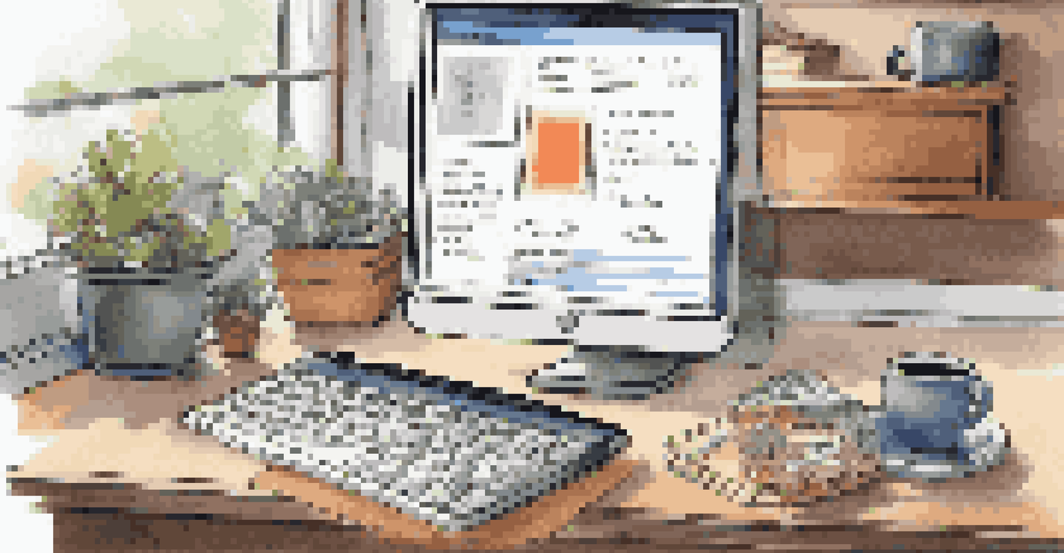 A desktop with a digital wallet on the screen and a checklist of safe transaction tips beside it.