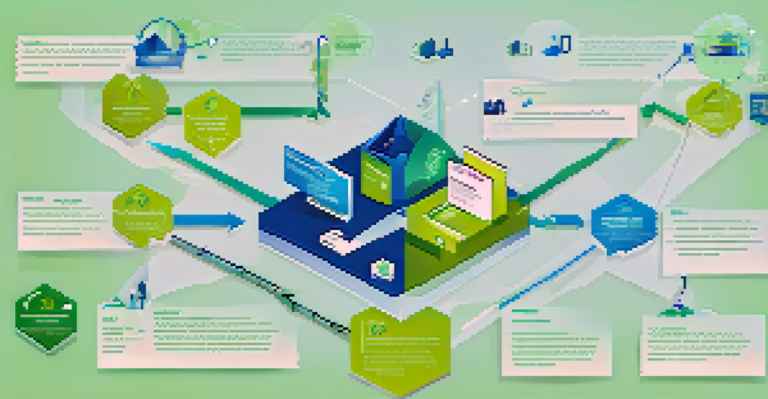 An infographic illustrating the flow of donations in a nonprofit using blockchain, with arrows and icons showing transparency.