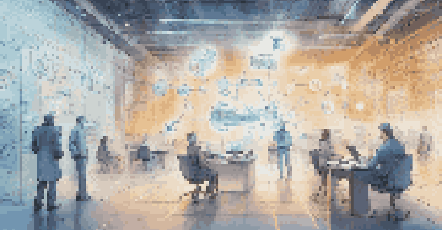 A futuristic depiction of smart contracts in a high-tech environment, with glowing contracts and data streams illustrating automated returns management.