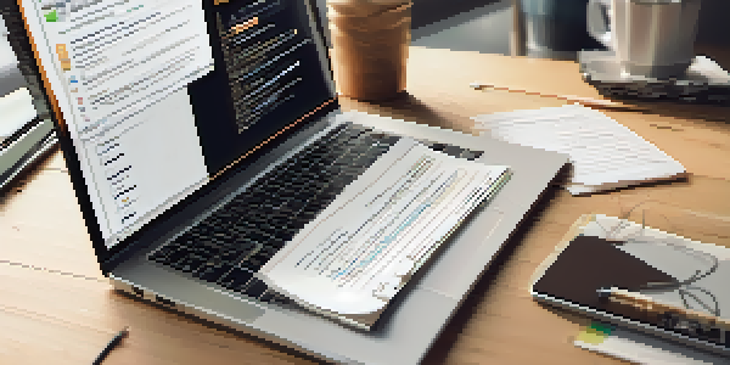 A computer screen showing a phishing email with highlighted errors, set in a cozy office workspace.