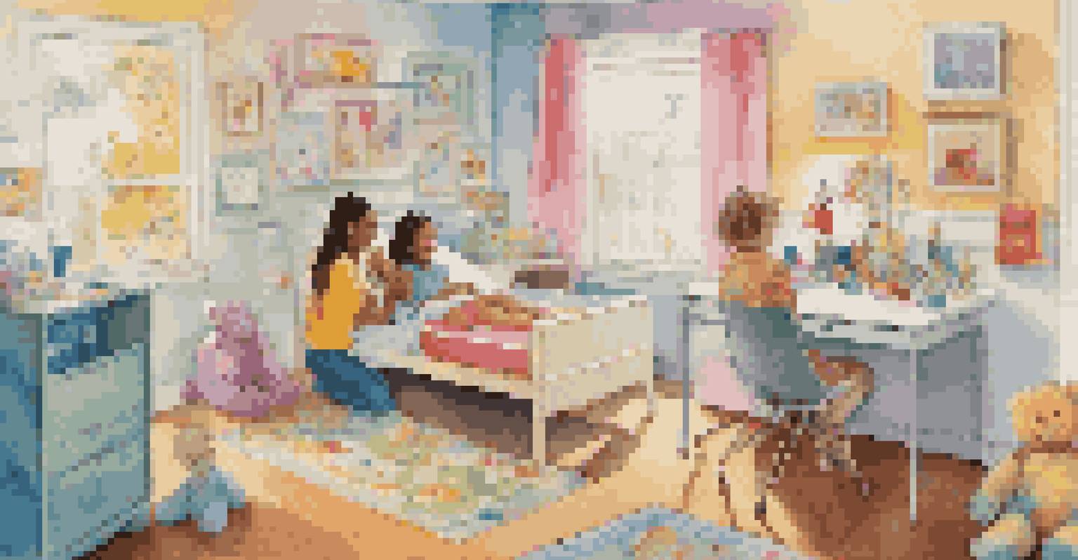 A child and pediatrician connected through telemedicine in a split-screen view.