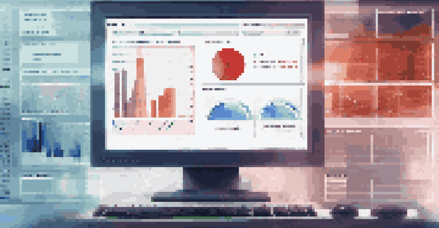 A close-up of a computer screen displaying data loss prevention software with graphs and alerts.