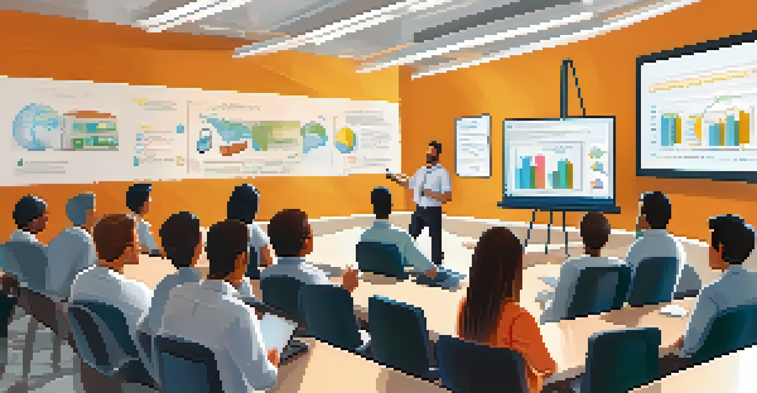 A workshop on sustainable software testing with an engaged audience and a speaker presenting in a modern conference room.