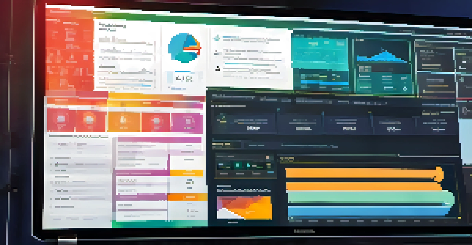 A close-up view of a computer screen showing a cybersecurity framework dashboard with metrics and plans.