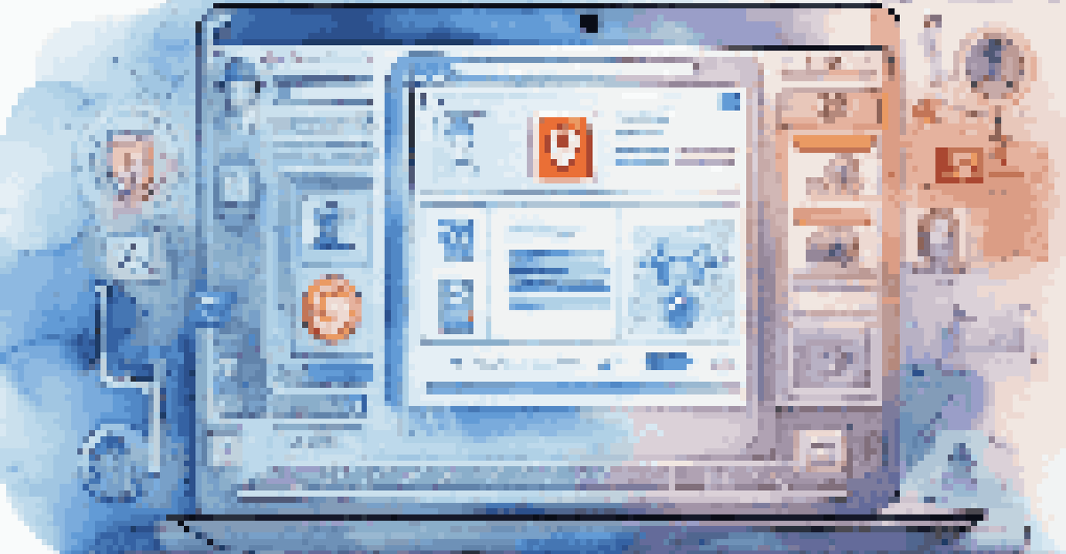 A visually appealing representation of a social media profile page focused on privacy settings and security options.