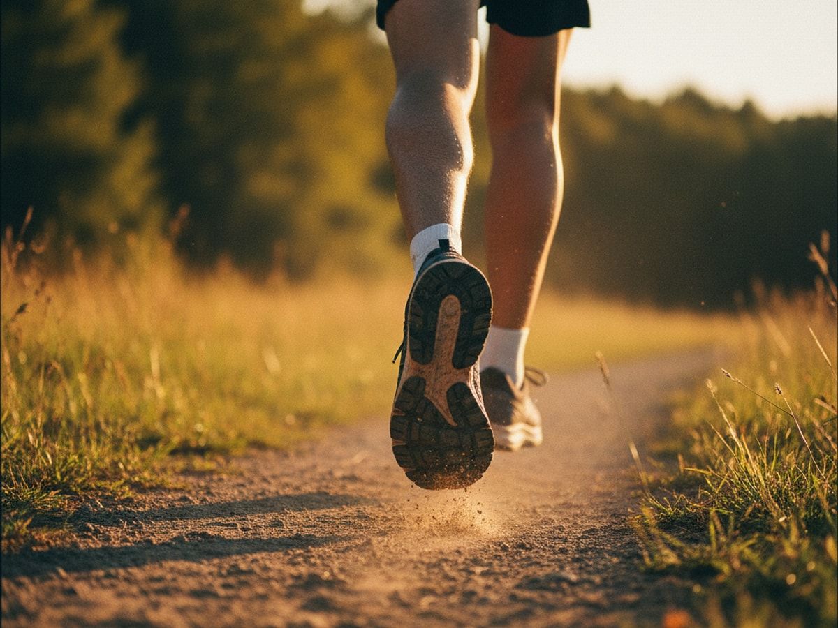 Trainingsplan für die halbmarathon vorbereitung auf dem Display einer Smartwatch