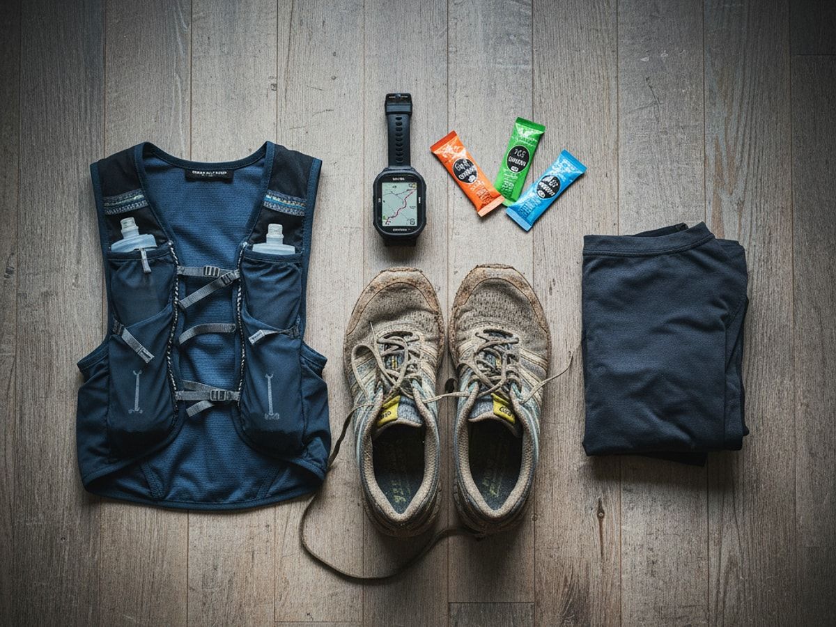 Frau schnürt ihre Laufschuhe vor dem Training