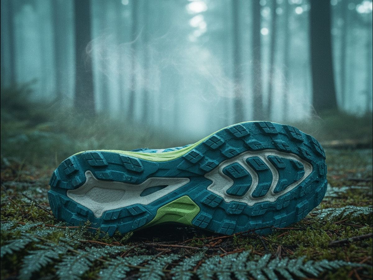 HOKA Mach X Mittelsohle und Pebax Platte Detailansicht