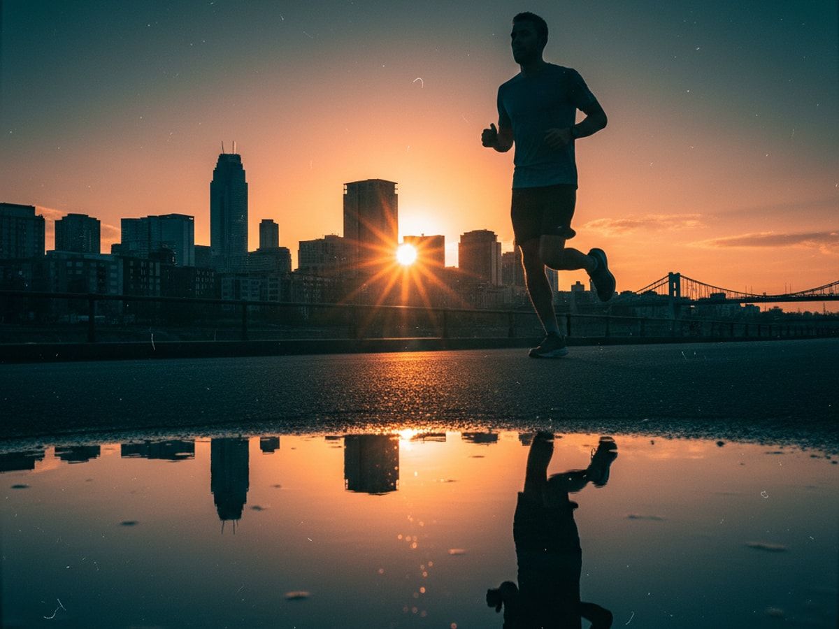 Garmin Forerunner 165 und Asics Laufschuhe im Set