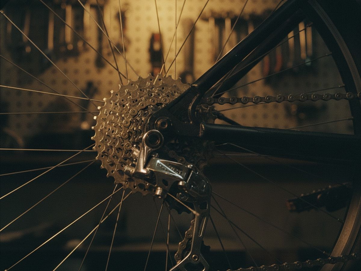 E-Bike Fahrer am steilen Berg