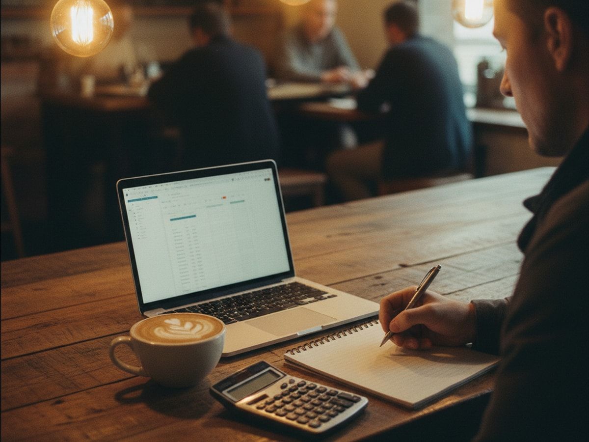 gehaltsverhandlung freelancer tipps Schritt 1 – Taschenrechner und Notizen zur Preiskalkulation