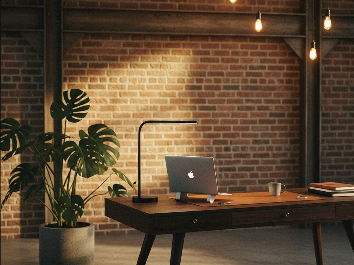 Macbook Ratgeber Homeoffice Übersicht auf einem aufgeräumten Schreibtisch